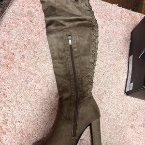 Fashion Nova Brown Lace Up Boots